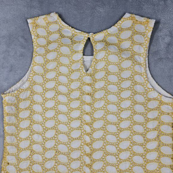 Theodora Sundress Womens XS Handmade Claudia Yellow Quiet Lux Made in Italy - Picture 9 of 14